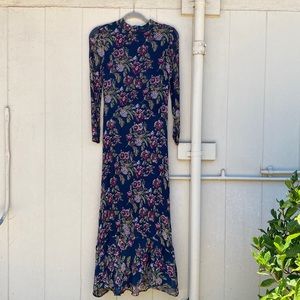 Zara Crepe Maxi Dress